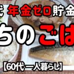 年金ゼロ貯金なしのうちのごはん【60代一人暮らし】【シニアVlog】