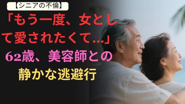 【実話】「もう一度、女として愛されたくて…」62歳、美容師との静かな逃避行   シニア恋愛