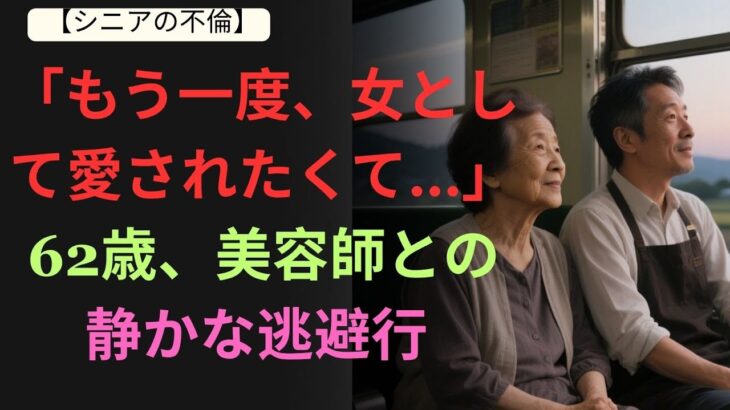【実話】「もう一度、女として愛されたくて…」62歳、美容師との静かな逃避行   シニア恋愛