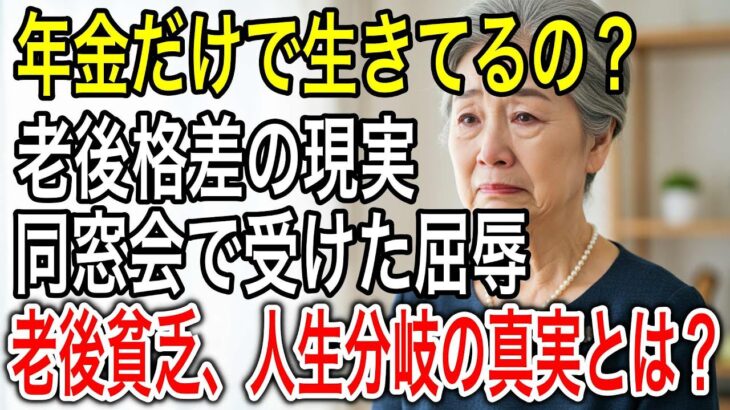 年金で団地暮らしの67歳女性「老後格差の現実」同窓会で感じた生活の雲泥の差。人生分岐の真実は？