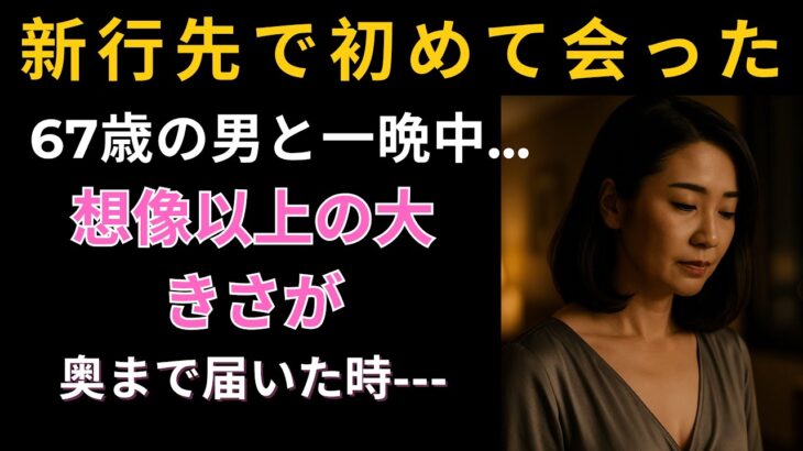 【シニア恋愛】旅行先で出会った67歳の男と一夜を共に…まさかの展開に息を呑んだ！