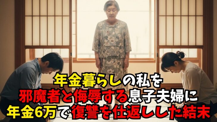 【年金暮らしの復讐】「年金6万で邪魔者扱い」と言われた70歳の母が息子夫婦にした恐ろしい仕返し