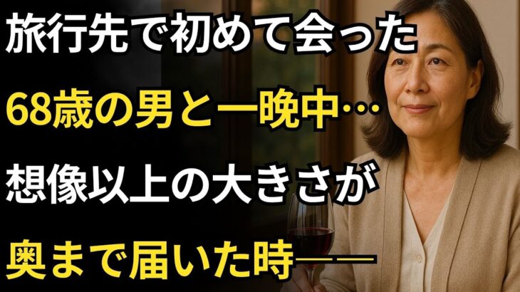 【シニア恋愛】旅行先で出会った68歳の男性──そして、まさかの展開に息を呑んだ！
