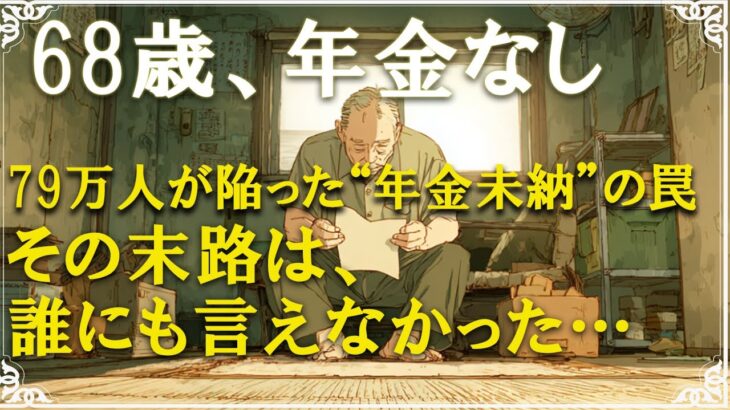 「年金ゼロ、全てを失った老後──」68歳男性の壮絶な末路 “79万人の年金未納者”の未来とは？