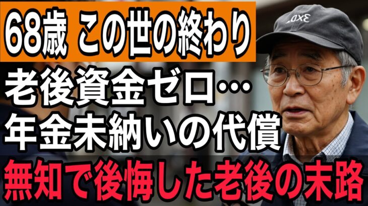【年金ゼロの末路】68歳男性が迎えた貧乏老後の現実 79万人の『年金未納者』が直面する老後の真実とは？それでも生きた記録。【60代以上の方へ:シニア】