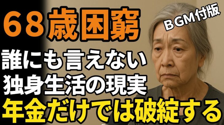 68歳独身女性、誰にも頼れなかった『年金12万円で生きる老後』生活が壊れていった理由【60代以上の方へ/シニア】【BGM付版】