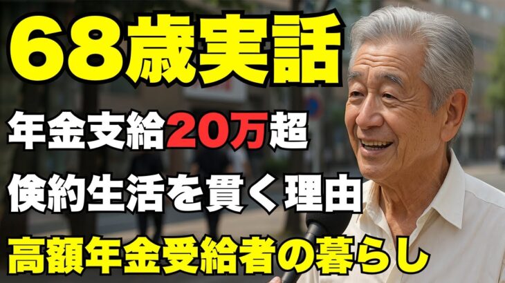68歳男性、月に20万超の高額年金『なのに…なぜ質素な暮らしを貫く？』老後に贅沢を捨て、心の豊かさを選んだ深い理由