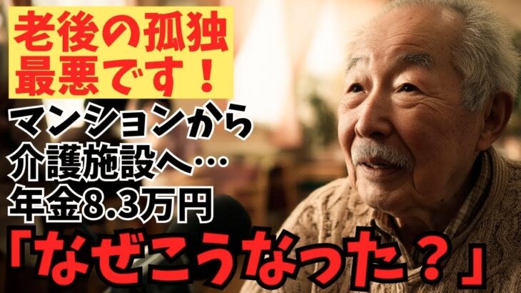 【老後は最悪です】71歳男性、年金8 3万円、豪華マンションから介護施設へ…誰も教えてくれなかった苦しい現実