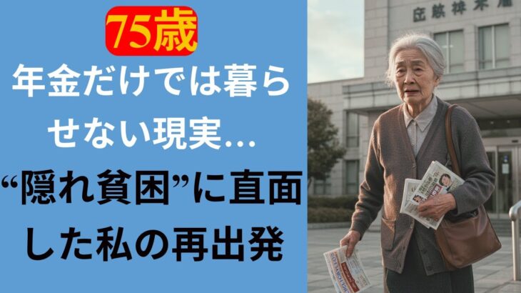 【感動実話】75歳、年金だけでは暮らせない現実…“隠れ貧困”に直面した私の再出発｜泣ける朗読 | シニア| 老後 |  知恵 | 高齢者一人暮らし