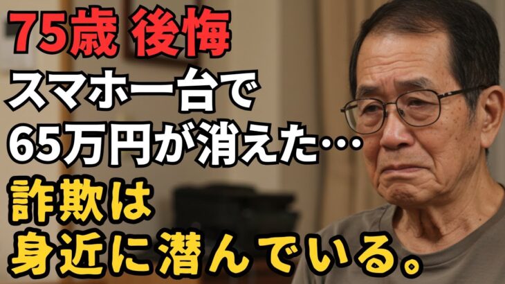 75歳が体験したスマホ詐欺の恐怖｜「私は大丈夫」が危ない！高齢者が狙われるスマホ詐欺の全貌と対策を実体験からお話します。【シニアの知恵】