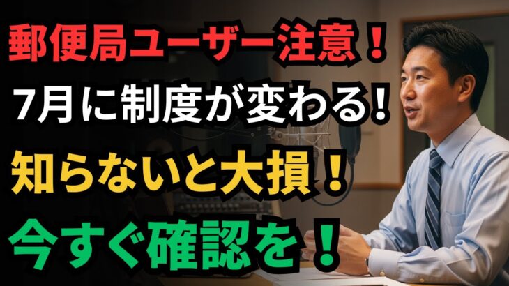 【緊急】7月からゆうちょ・農協口座がこう変わる！60代以上は必ずご確認を！| 老後 | 知恵  | 年金 | 老年の知恵  | 人生の教訓 | 人生の知恵