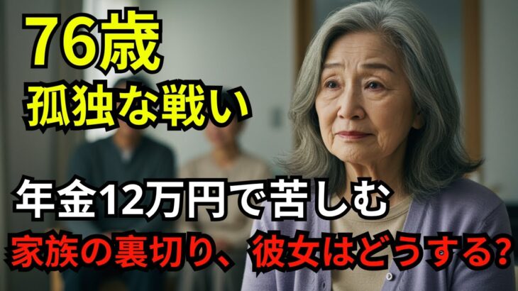 76歳女性、一人暮らし、月12万円の年金で苦闘。『家族の裏切りと孤独に立ち向かう静かな戦い』【60代以上の方へシニア人生相談】