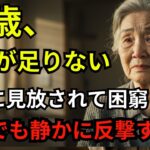 【82歳女性、団地暮らし、年金15万円不足】『秘密と静かな反撃―家族に見捨てられた私の真実』【60代以上の方へシニア人生相談】