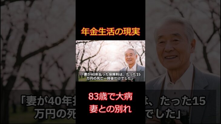 【年金の現実】86歳老紳士の反省と現在の暮らしぶり【実話】#老後 #高齢者