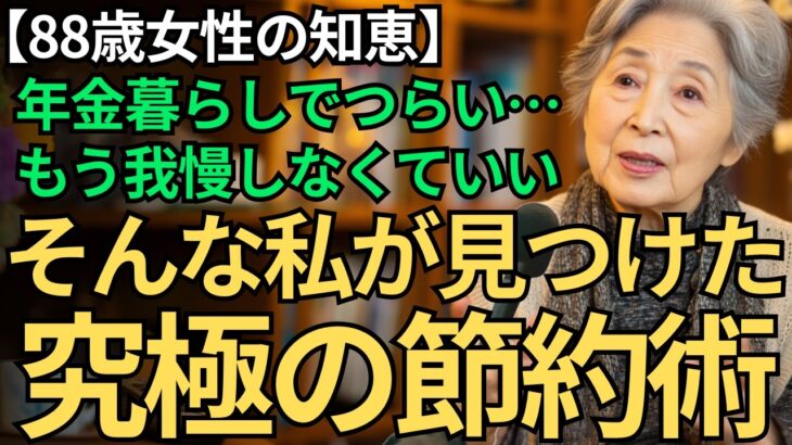 【年金生活】88歳女性が語る「我慢のいらない9つの節約術」これが私の最終回答です｜これが本当の豊かさでした