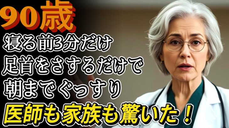 【年金いくら？】 涙を流して働いた。。。90歳の祖母、ずっと元気な理由は寝る前“足首”をさすることだった…医者も驚いたシンプルすぎる健康法に家族全員が真似し始めた