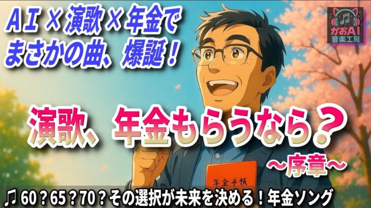 No.23 :「演歌、年金もらうなら？～序章～」老後の生活はこれで決まる！若い方も知っておいて損なし！#sunoai #演歌 #年金 #aimusic #共感 #シニア #老後