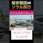 #newt で予約　格安ソウル旅行✈️ #ソウル旅行 #セントレア #shorts #シニア旅