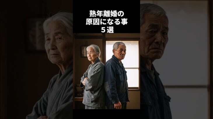 熟年離婚の原因になること５選#shorts