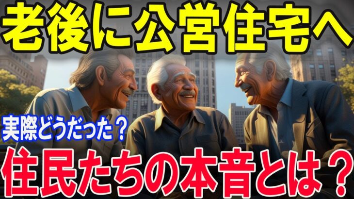 「老後は“限界アパート”？それとも“天国の隠れ家”？公営住宅に移った高齢者たちの本音が衝撃的…！」#老後の住まい #年金生活 #借家節約 #安心老後#定年後 #ひとりぼっち #人生の新しい章