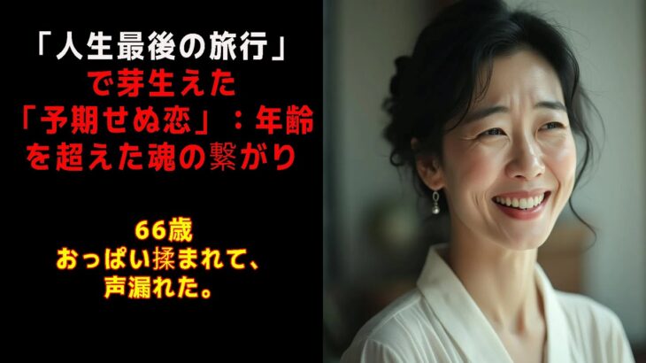 【シニア恋愛】「人生最後の旅行」で芽生えた「予期せぬ恋」：年齢を超えた魂の繋がり