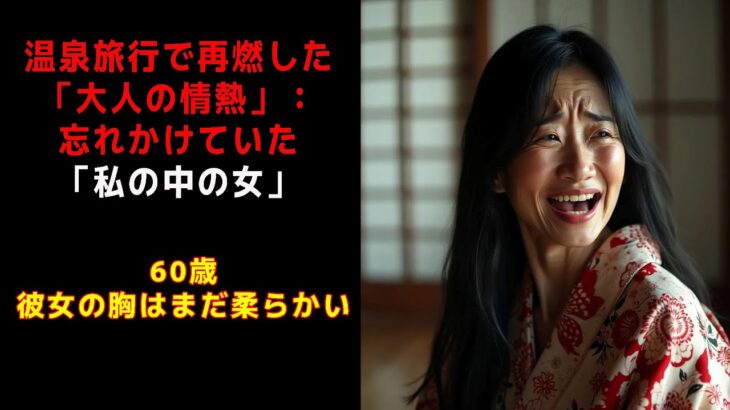 【シニア恋愛】 温泉旅行で再燃した「大人の情熱」：忘れかけていた「私の中の女」