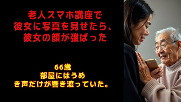 老人スマホ講座で彼女に写真を見せたら、彼女の顔が強ばった