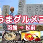 【北海道車旅】函館自由市場で激うま朝ごはん！道の駅と日本100名城を巡る