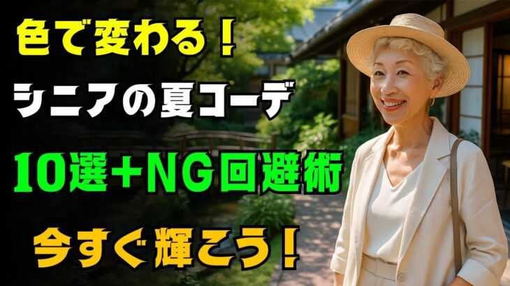 【脱・地味見え】色で輝く！シニアのための初夏おしゃれコーデ10選＋NG配色回避術