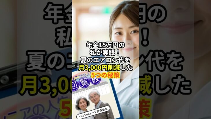年金15万円の私が実践！夏のエアコン代を月3,000円削減した5つの秘策　#シニアの人生回覧板 #節約 #老後 #第二の人生 #シニア
