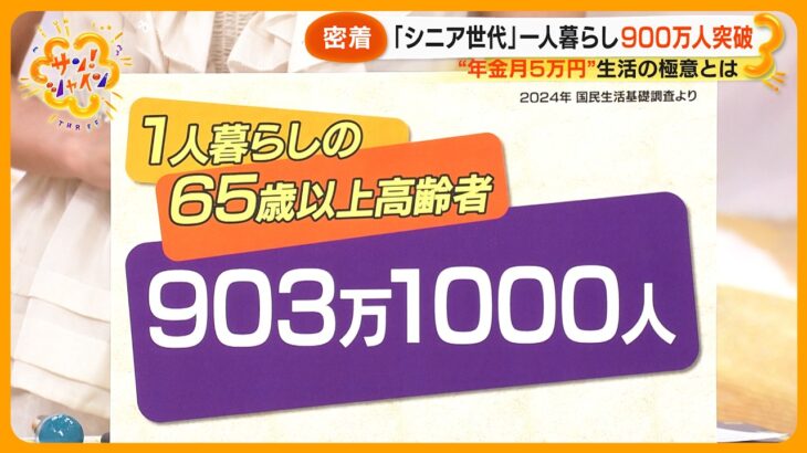 【最多】｢シニア世代｣1人暮らし900万人突破  年金月５万円”ポジティブ節約法／異世代ホームシェアに挑戦【サン！シャインニュース】