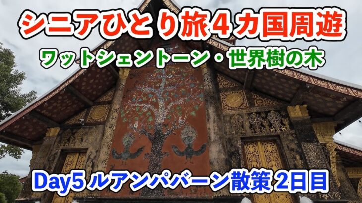【シニア一人旅2025夏編】ルアンパバーンで昼食難民からのプーシーの丘 20250628