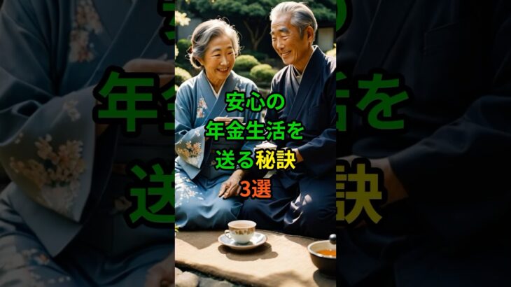 安心の年金生活を送る秘訣3選! #老後 #雑学 #シニア #60代 #70代 #50代 #年金 #年金生活