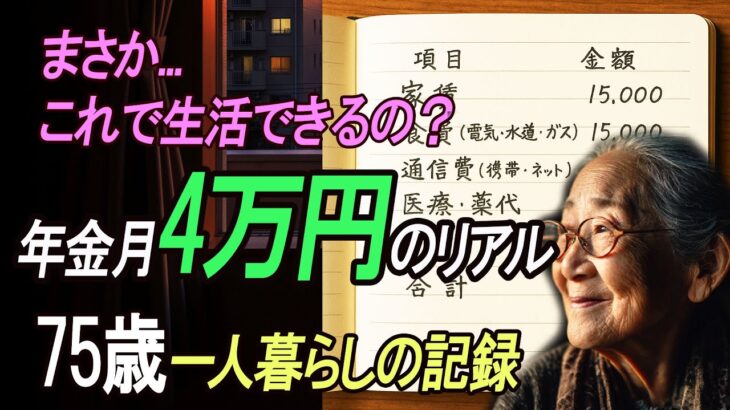 年金4万円、月収5万円…それでも笑顔で生きる75歳の女性の秘密。