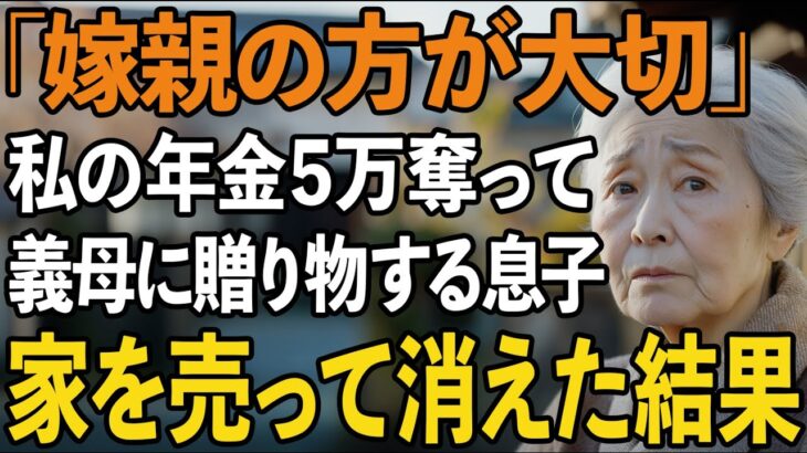年金暮らしの私から家賃月5万搾取し、義母に毎月プレゼントを贈る息子夫婦→深夜2時の廊下で聞いた息子夫婦の本音に復讐を決意しました【60代以上の方へ/シニアライフ】