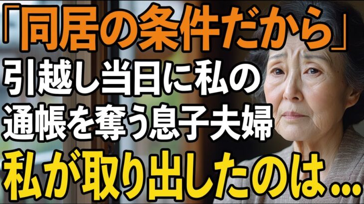 新居に引っ越し当日、私の”年金通帳”を奪う息子夫婦…「同居の条件だから」と言ったその瞬間、私が取り出した予想外のモノは？【60代以上の方へ/シニアライフ】