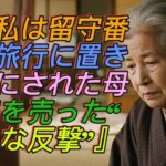 「私は留守番？」旅行に連れて行かれず“家を売った日”──母の静かな反撃が始まった【60代以上の方へ/老後の物語】