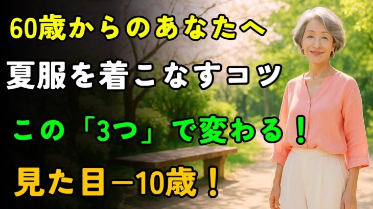 この服、着続けたら老けて見える！｜60代からの夏ファッション｜10歳若返る服と老ける服の違い