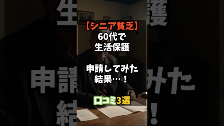 シニア貧乏60代で生活保護申請してみた結果！口コミ3選