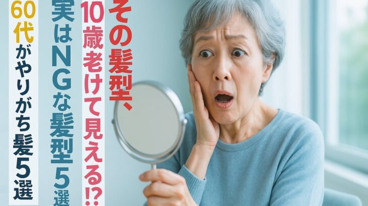 【実話】美容師が警告！60歳を過ぎたら避けたい5つの髪型とは？あなたの印象を10歳変える髪の秘密