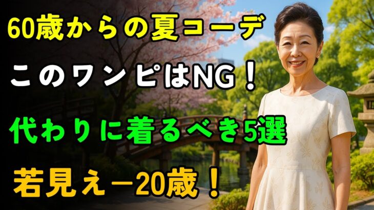 60歳以上の夏ファッション｜これだけは避けて！失敗しないワンピース5選＆絶対おすすめ5選｜シニアの魅力を引き出す夏コーデ