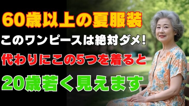 60歳以上の夏ファッション｜避けるべきワンピース5選＆輝くためのワンピース5選｜シニアの魅力｜夏のスタイル