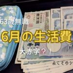 【60代姉弟二人暮らし】63歳無職／6月の生活費／大赤字？！