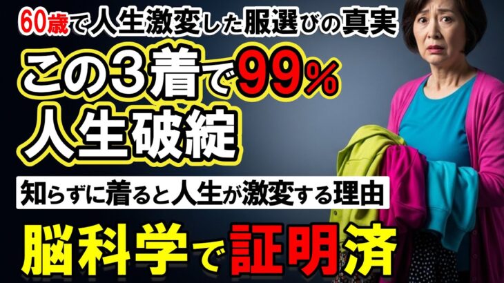 【60歳からNG】この3着が運気を削る！シニアが着てはいけない服装と開運ファッション術：知らずに着ると人生が激変する理由を空海の教えで解説【脳科学】