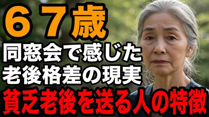 67歳女性、年金8万円で団地暮らしの私が同窓会で見た『老後格差』の現実。老後の差は『運』じゃない。手遅れになる前に聞いてください