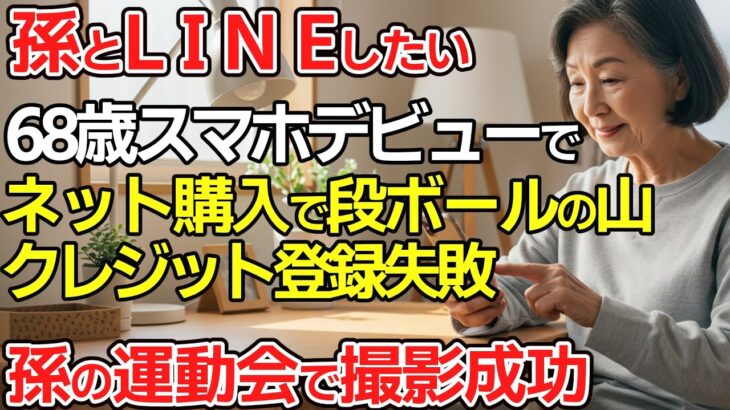 【シニアライフ】68歳スマホデビュー！「お疲れ酸味」事件から家族との絆まで【体験談】