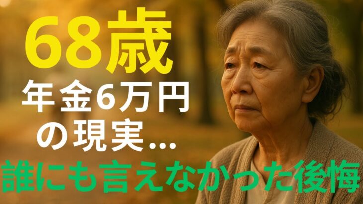 【68歳一人暮らし】年金月9万円…静かな老後の現実と心に響く人生の教訓【老後の生活・シニア】