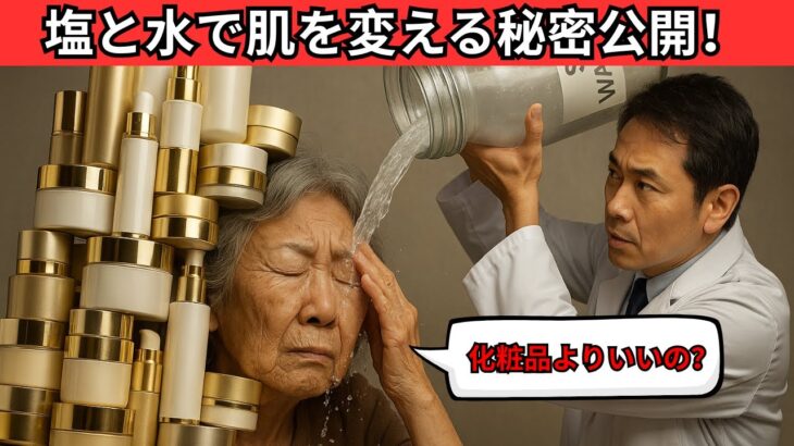 【75歳皮膚科医が実践】敏感肌・高齢者のシミ・シワに。“水＋天然塩”だけで10歳若返る自然派スキンケア習慣