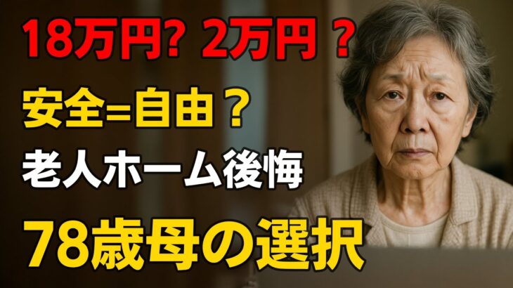78歳、年金だけじゃ足りない？18万円の“安心”の代償とは