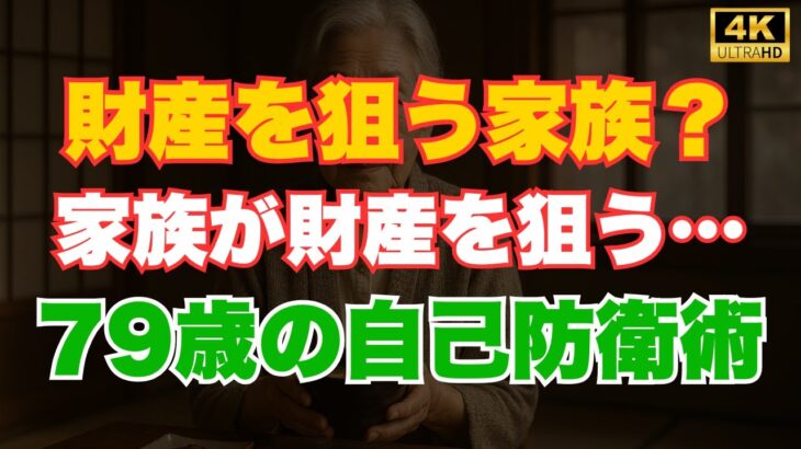 年金だけで大丈夫？79歳が証言する“財産を狙う家族”から身を守る方法【定年退職】老後の不安 | 老年の知恵 | 定年退職後 | 人生の知恵